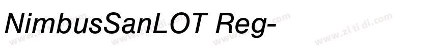 NimbusSanLOT Reg字体转换